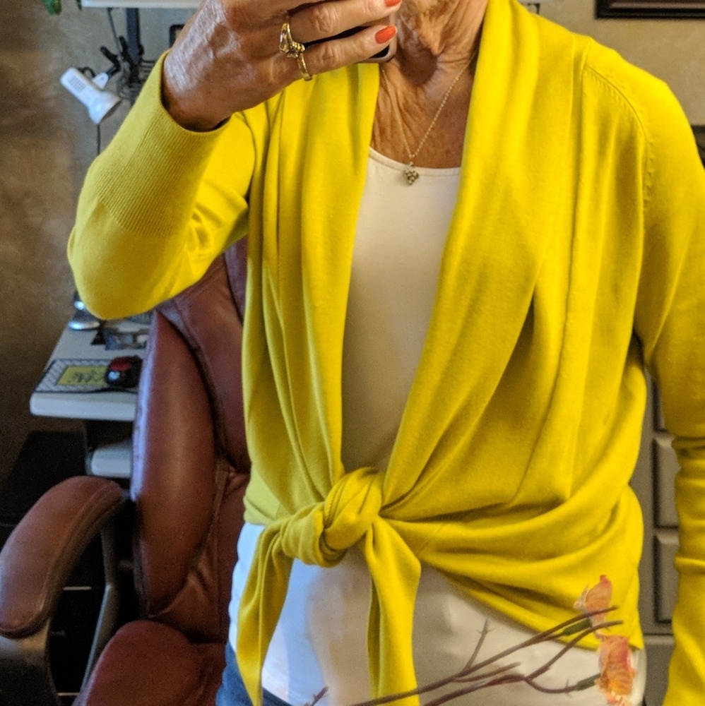 Lime green sweater